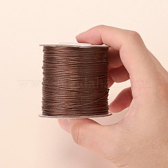ポリエステルワックスコード  ビードコード  サドルブラウン  0.5mm  約169.51~174.98ヤード（155~160m）/ロール&nbsp;YC-0.5mm-108
