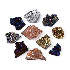 8~12Pcs Electroplated Natural Amethyst Geode Cornucopia Mineral Specimen&nbsp;G-N360-03A