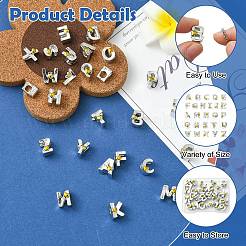 26Pcs 26 Styles Zinc Alloy Enamel European Beads&nbsp;FIND-CJ0004-01