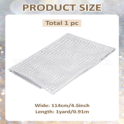 ペット用パイル生地付きポリエステル1ヤード  服装アクセサリー  銀  1140x0.1mm&nbsp;DIY-LP0002-26A