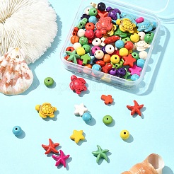 100Pcs 6 Styles Synthetic Turquoise Beads Sets&nbsp;TURQ-FS0001-05