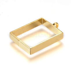 Alloy Open Back Bezel Big Pendants&nbsp;PALLOY-TAC0003-02G