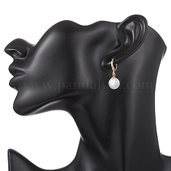 Natural Pearl Leverback Earrings&nbsp;EJEW-JE06877-02