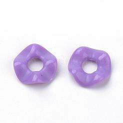 不透明なアクリルビーズ  ドーナツ  ミックスカラー  13x3mm  穴：4.5mm  約2100個/500g&nbsp;MACR-Q169-97