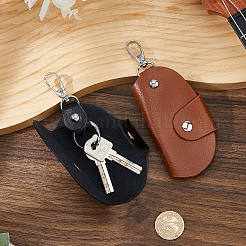2Pcs 2 Colors Cowhide Key Bag Holder&nbsp;KEYC-FH0001-77