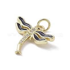 Brass Micro Pave Cubic Zirconia Pendants&nbsp;KK-L209-062G-01