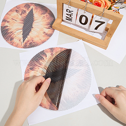 Eye PVC Headlight Car Sticker&nbsp;AJEW-WH20011-48D