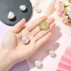 6Pcs 6 Styles Shell Pearl Pendants&nbsp;KK-CJ0003-73