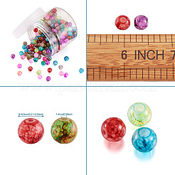 Spray Painted Glass Beads&nbsp;GLAA-TA0001-03