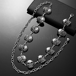 Halloween Alloy Skull Link Chain Waist Belly Chains for Women&nbsp;FS-WG87A63-01