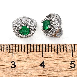 Brass Micro Pave Cubic Zirconia Clasps&nbsp;KK-Z089-08P