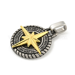 Ion Plating(IP) 304 Stainless Steel Pendants&nbsp;STAS-F307-07G