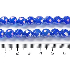 Electroplated Natural White Jade Beads Strands&nbsp;G-Z038-A01-02AB
