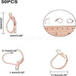 304 Stainless Steel Leverback Earring Findings&nbsp;STAS-UN0001-67RG