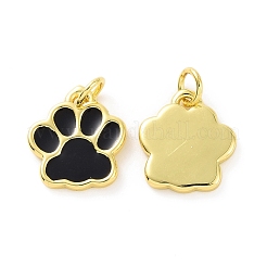 Rack Plating Brass Enamel Charms&nbsp;KK-C008-17G