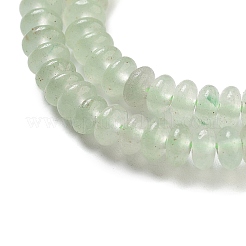 天然石グリーンアベンチュリンビーズ連売り  ロンデル  4~4.5x2~2.5mm  穴：1mm  約157~162個/連  15.16~15.55''（38.5~39.5センチメートル）&nbsp;G-K343-C21-01