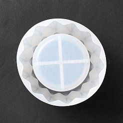 ファセットカラム花瓶シリコーン型  UVレジン用  エポキシ樹脂工芸品作り  ホワイト  118x88mm  内径：102mm&nbsp;DIY-I096-15