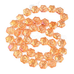 Electroplate Glass Beads Strands&nbsp;EGLA-N008-018-A04