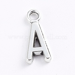 合金のチベット風チャーム  26文字  アンティークシルバー  16x4~10x2mm  穴：2mm  26個/セット&nbsp;YS-TAC0001-06AS