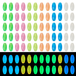 500Pcs Luminous Transparent Acrylic Beads&nbsp;MACR-TA0002-57A