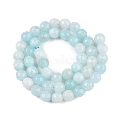 Natural White Jade Bead Strands&nbsp;G-R346-6mm-17