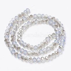 Electroplate Glass Beads Strands&nbsp;EGLA-A034-J8mm-E02