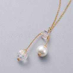 Pendant Necklaces and Ear Studs Jewelry Sets&nbsp;SJEW-JS01064-03