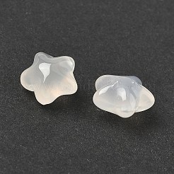 ナチュラルホワイトカルセドニービーズ  笑顔で主演  トップ掘削  12.5~13.5x14.5x8.5mm  穴：0.8mm&nbsp;G-P577-02