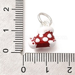 Christmas Theme Brass Enamel Charms&nbsp;KK-R212-15E-P