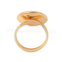 Adjustable 304 Stainless Steel Finger Rings Components&nbsp;LS-STAS-L193-G-16mm