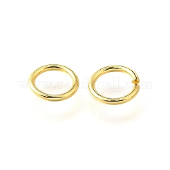 Brass Open Jump Rings&nbsp;KK-V007-004G-06