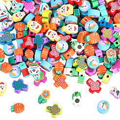 250Pcs 5 Styles Handmade Polymer Clay Beads&nbsp;CLAY-PA0001-40