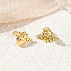 Brass Stud Earrings&nbsp;KK-CBA30C7-07G