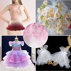 5Yards Polyester Pleated Lace Trim Ribbon&nbsp;OCOR-GF0004-84C
