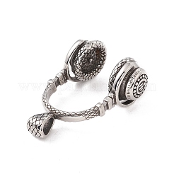 304ステンレスペンダント  ヘッドセット  アンティークシルバー  59.5x41x23mm  穴：9x5mm&nbsp;STAS-E158-25AS