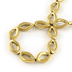 Electroplated Non-magnetic Synthetic Hematite Beads Strands&nbsp;G-R259-39F