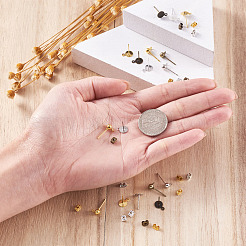 Brass Stud Earring Findings&nbsp;KK-TA0007-78