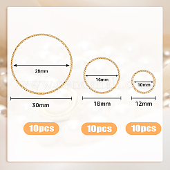 30Pcs 3 Style Brass Linking Rings&nbsp;FIND-HY0001-61