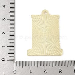 合金エナメルチャーム  宇宙船のチャームが付いた長方形  ライトゴールド  ブラック  34x24.5x1.5mm  穴：2mm&nbsp;LS-FIND-H047-03LG-01
