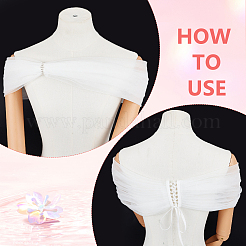Polyester Bridal Lace Shawls&nbsp;AJEW-WH0473-22