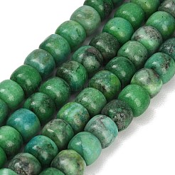 染め加工天然石ホワイトジェイドビーズ連売り  バレル  シーグリーン  10x8mm  穴：0.8mm  約49~50個/連  15.43~15.55''（39.2~39.5センチメートル）&nbsp;GG-CBAA20A-01B-07
