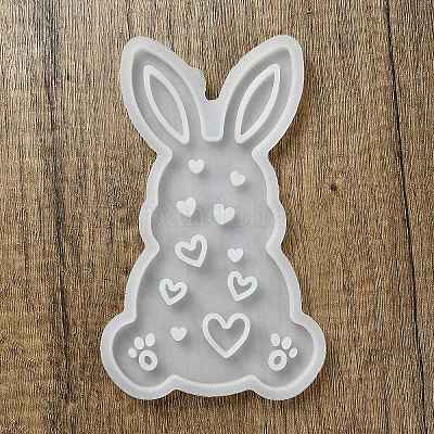Easter Theme Rabbit with Heart Pattern DIY Silicone Table Lamp Molds&nbsp;SIMO-G008-02C-1