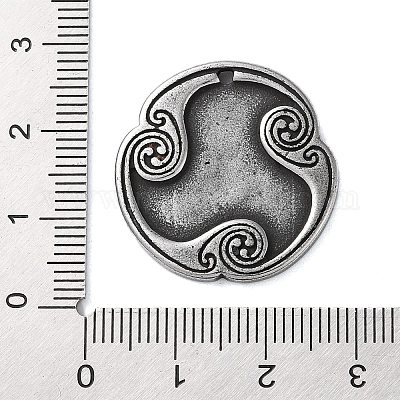 Rune Letters Alloy Pendants&nbsp;PALLOY-S193-01AS-07-1