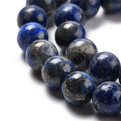 Natural Lapis Lazuli Round Bead Strands&nbsp;G-E262-01-8mm-1