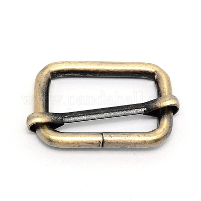 鉄バックル  長方形  ブラッシングアンティークブロンズ  29x46x4.5mm&nbsp;LS-IFIN-TAC0001-04AB-01-1