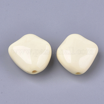 アクリルビーズ  ナゲット  トウモロコシの穂の黄色  23.5x23x12.5mm  穴：2.5mm  約125個/500g&nbsp;OACR-S029-058B-1