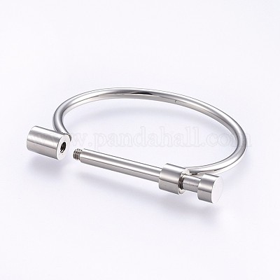 Tarnish Resistant 304 Stainless Steel Bangles&nbsp;BJEW-P222-14P-1