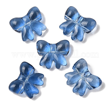 Transparent Spray Paint Glass Beads GLAA-Z011-02J-1