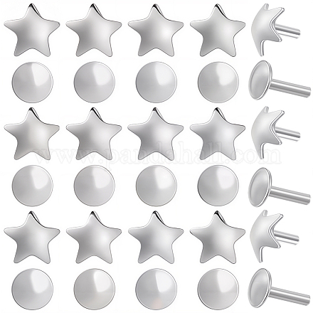 30Pcs 2 Styles 925 Sterling Silver Flat Head Pins STER-SC0001-70P-1