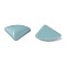 Opaque Acrylic Cabochons, Triangle, Aqua, 19.5x28x5mm, about 354pcs/500g